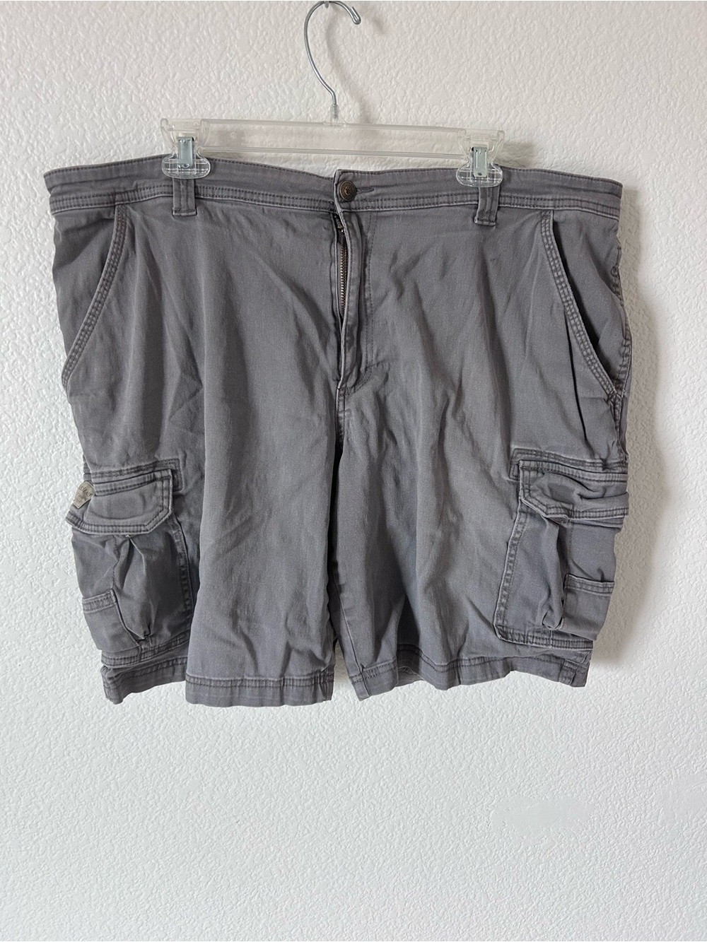 RedHead Men's 42 Gray Cargo Shorts with Utility Pockets Outdoors Hiking Camping